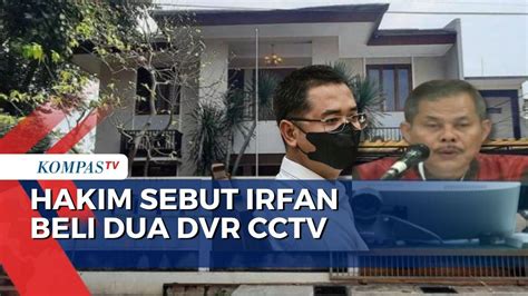 Vonis Terdakwa Perintangan Penyidikan Hakim Irfan Beli Dvr Untuk Cctv