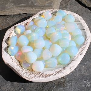 Opalite Tumbled Stones Choose How Many Pieces Etsy