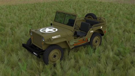 Full W Chassis Jeep Willys Mb Military Hdri D Model Cgtrader