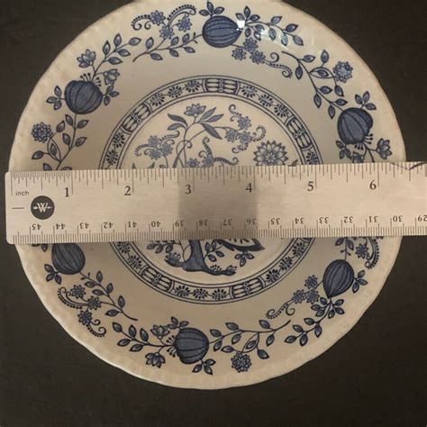 4 Wedgwood Blue Heritage Coupe Cereal Bowls Blue Onion Blue Etsy