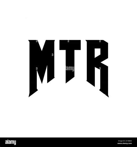 mtr letter logo design  technology company mtr logo design black