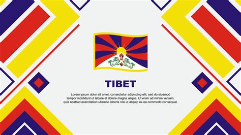 Tibet Flag Abstract Background Design Template. Tibet Independence Day ...