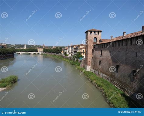 Verona - medieval castle stock photo. Image of veronese - 26458524