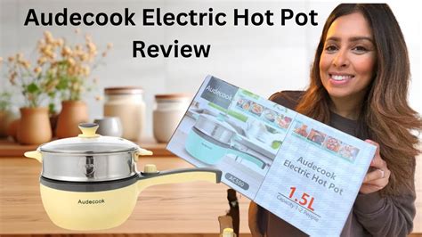 Audecook Hot Pot Electric With Steamer Portable Nonstick 45 OFF