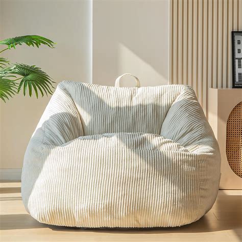 Maxyoyo Cord Bean Bag Chair Giant Armchair Bean Bag For Adult Teens