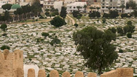 Sidi El Mezri Cemetery In Monastir Tunis Arab Cemetery Marble Slabs