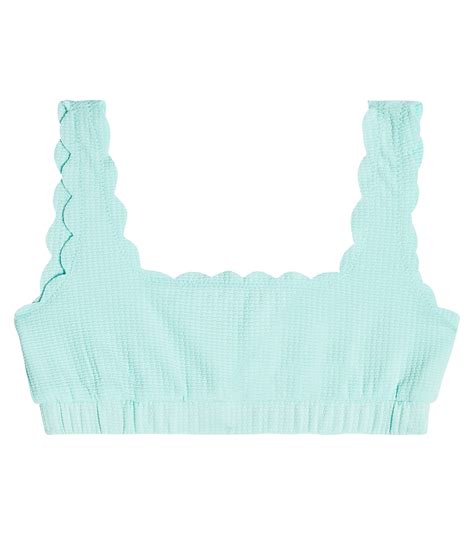 Palm Springs Bikini Top In Blue Marysia Bumby Mytheresa