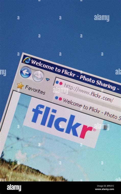 flickr online photo sharing social networking site Stock Photo - Alamy