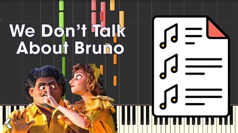 We Don't Talk About Bruno Piano Notes - Captions Lovely