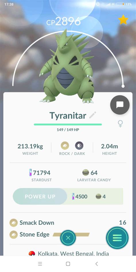 My powerful tyranitar | Pokemon GO Amino