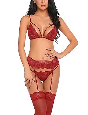 Avidlove Sexy Lingerie For Women Lace Teddy Babydoll Bodysuit Nightwear