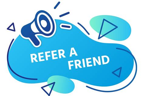 Refer A Friend Banner Referral Program Label Eps