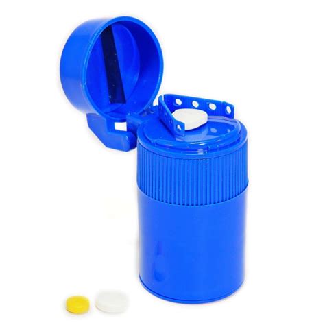 EZY DOSE Deluxe Cut N Crush Pill Tablet Crusher Cutter Cup Box