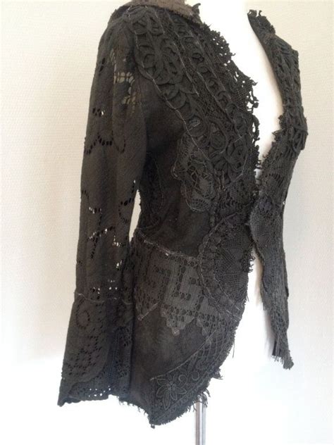 RAW RAGS Handmade Mix Jacket Etsy Altered Couture Fashion Couture