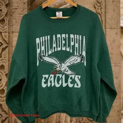 Vintage Philadelphia Eagles Crewneck Sweatshirt Depop