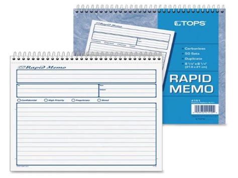 Tops Rapid Memo Book