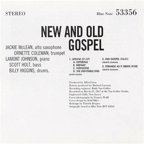 Jackie McLean New And Old Gospel CD Deform Müzik