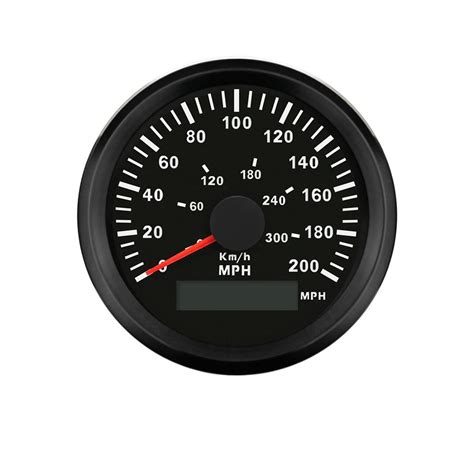 Waterproof Universal 85mm 140MPH 160MPH 200MPH GPS Speedometer Odometer