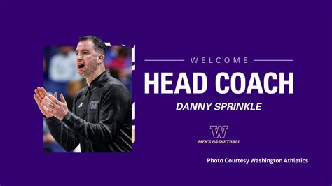 Official Sprinkle Named Head Basketball Coach At Washington Hoopdirt