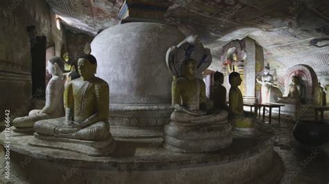 Vid O Stock Dambulla Sri Lanka February Many Sitting And