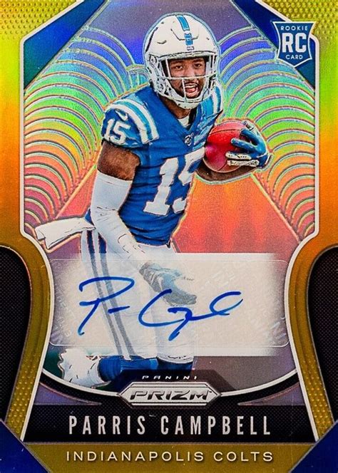 Parris Campbell 2019 Prizm 347 Rookie Autographs Gold 10 Psa 10