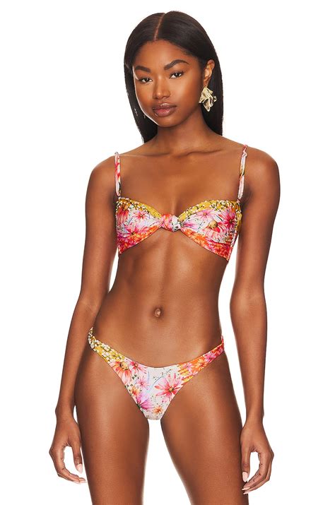 Agua Bendita X Revolve Lucille Bikini Top In Multi Praire Revolve