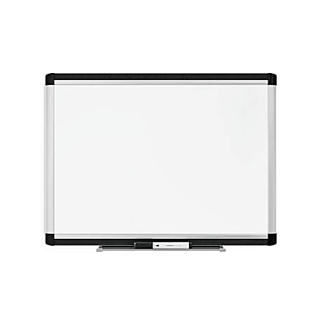 brands pinit magnetic dry erase whiteboard    aluminum frame
