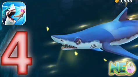 Hungry Shark World Gameplay Walkthrough Part 4 Blue Shark Ios