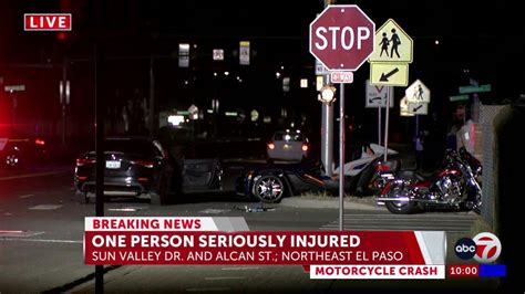 One Person Seriously Injured Following Motorcycle Crash In Northeast El