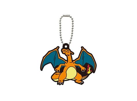 Keychain with Charizard (Mascot) from the anime and video game series Pokemon. Keychain made of ...