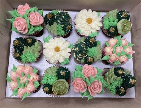 Flower And Succulent Cupcakes Hayley Cakes And Cookies Hayley Cakes