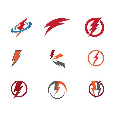 Premium Vector Flash Thunderbolt Template Vector Icon Illustration