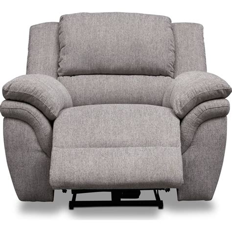 Aldo Power Reclining Sofa Loveseat And Recliner Gray American Signature Furniture