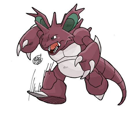 Nidoking by bleyerart on DeviantArt