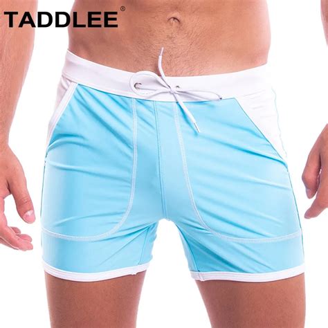 Taddlee Brand Sexy Men Swimwear Swimsuits Swim Boxer Trunks Board