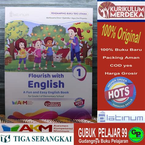 Jual Flourish With ENGLISH Kelas 1 SD MI Kurikulum Merdeka Platinum PT