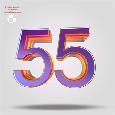 rendering purple number   design premium psd