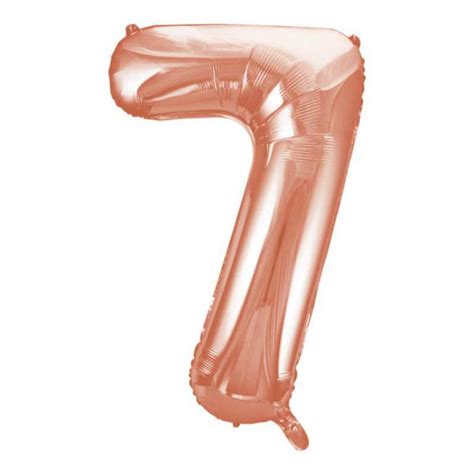 Folienballon Zahl 7 Rose Gold Helium Kaufen Junior Partyshop Ch