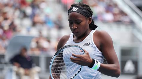 Coco Gauff cautions dad Corey not to say 'damn' while wearing mic