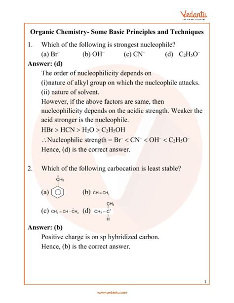 Neet Organic Chemistry Some Basic Principles And Techniques Important