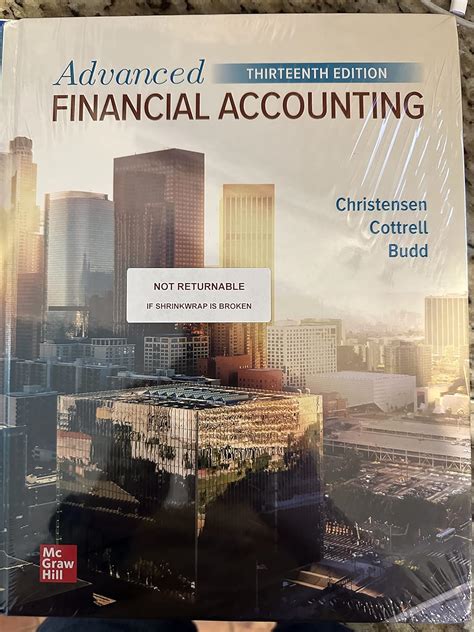 Advanced Financial Accounting Christensen Theodore E Cottrell