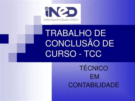 Ppt Trabalho De Conclus O De Curso Tcc Powerpoint Presentation