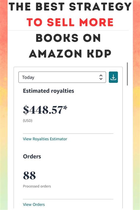 strategy  sell  books  amazon kdp sell books