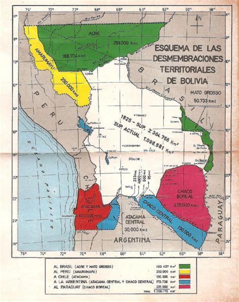 P Rdidas Territoriales De Bolivia Mapas Milhaud