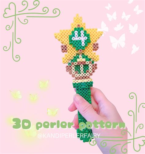 Instant Download 3d Perler Beads Pattern To Build This Cute Anime Wand