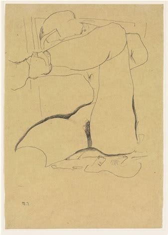 Seated Female Nude With Raised Leg Par Egon Schiele Sur Artnet