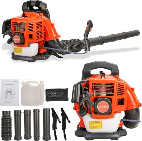 Amazon Backpack Gas Powered Leaf Blower Cc Cfm Hp Stroke