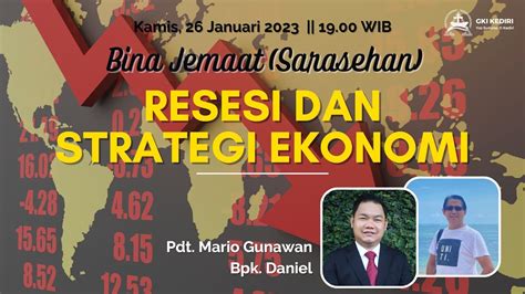 Bina Jemaat Sarasehan Resesi Strategi Ekonomi Kamis