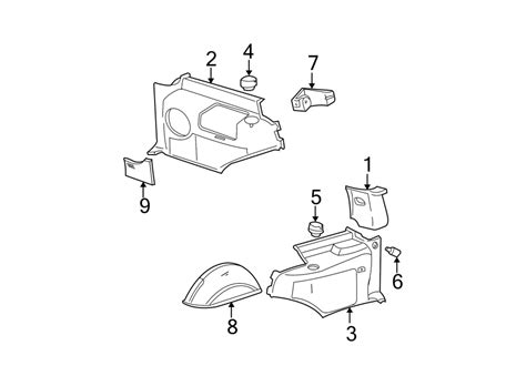 Chevrolet Tahoe Interior Quarter Panel Trim Panel Rear