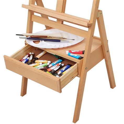 Meeden Artist Multi Function Studio Easel H Frame Easel Beech Wood